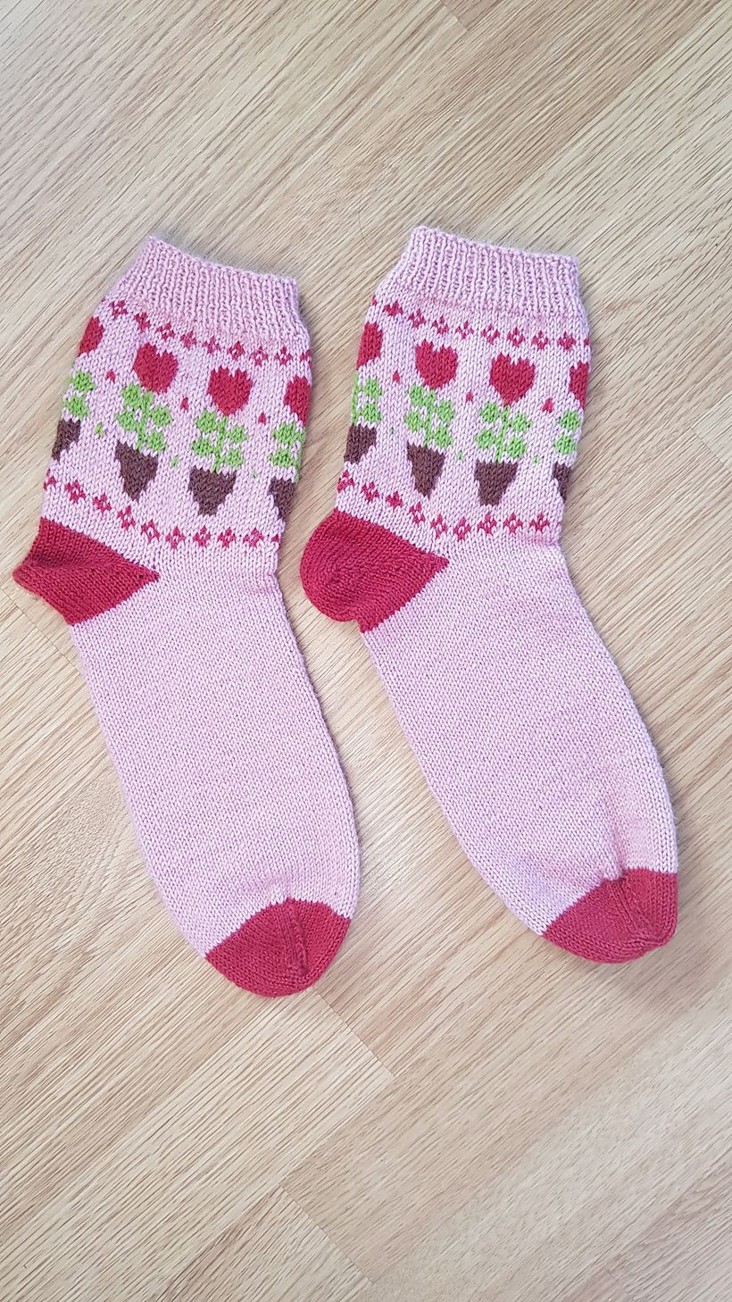 My project for course: Introduction to Colorwork Sock Knitting 4