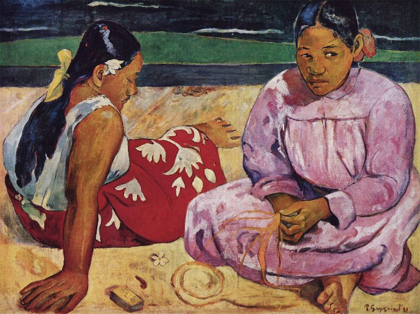 Obra Mujeres de Tahití de Paul Gauguin