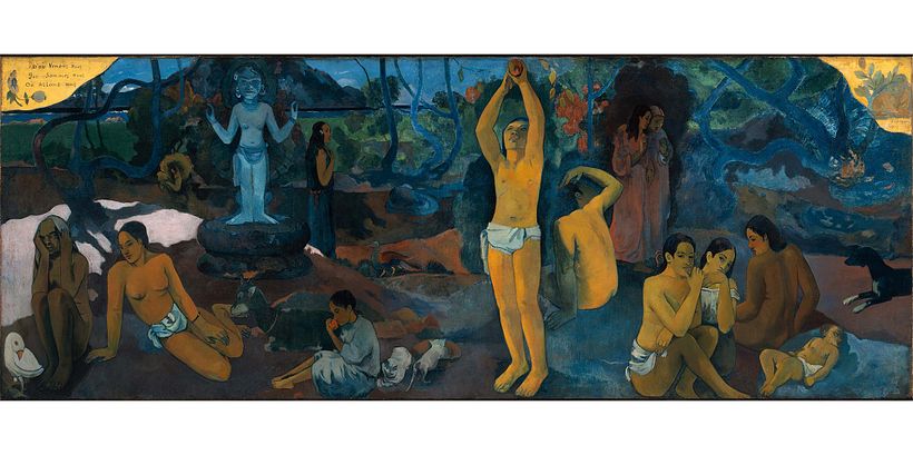 Obra ¿De dónde venimos? ¿Quiénes somos? ¿Adónde vamos? de Paul Gauguin