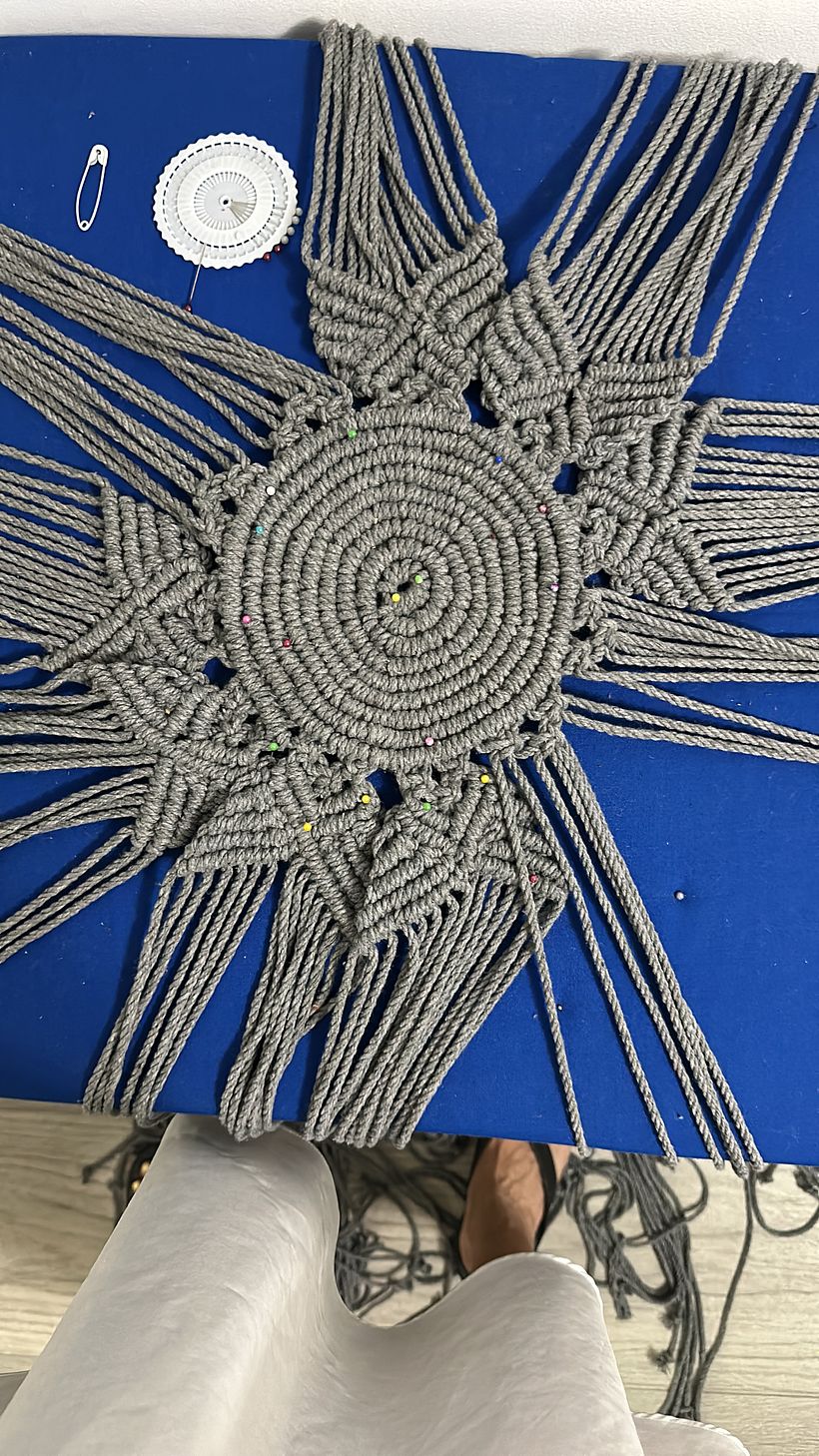 Mi proyecto del curso: Técnicas de macramé circular 6