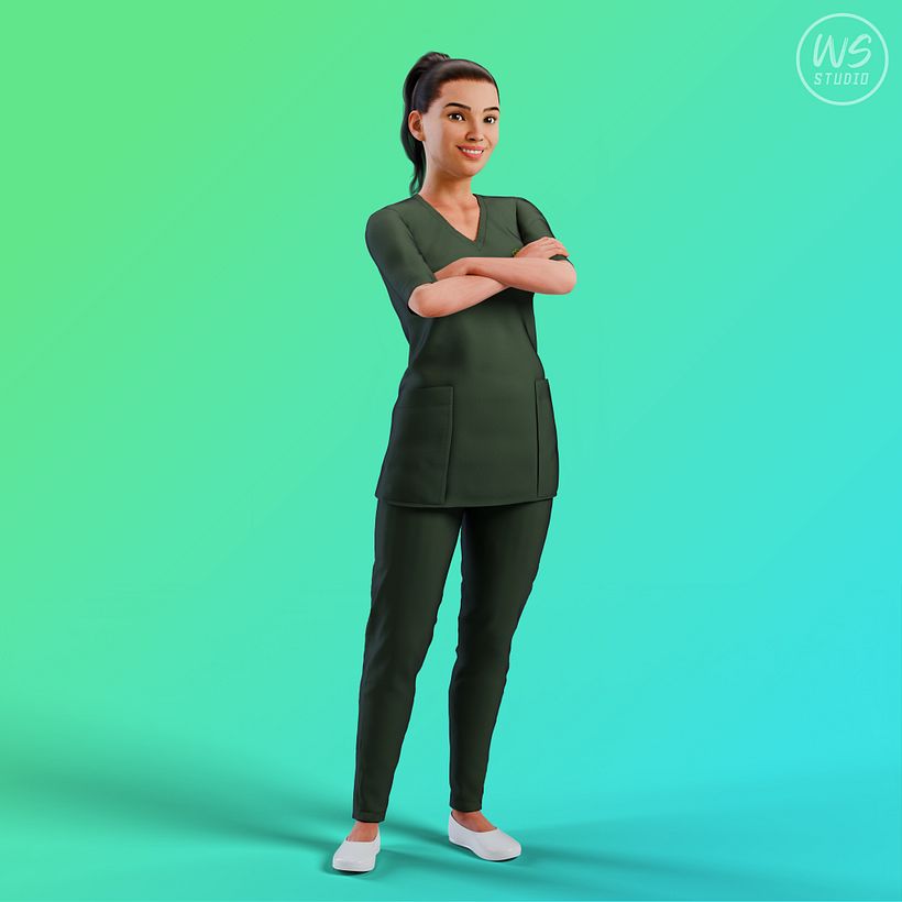 Pose 02 - Braços Cruzados