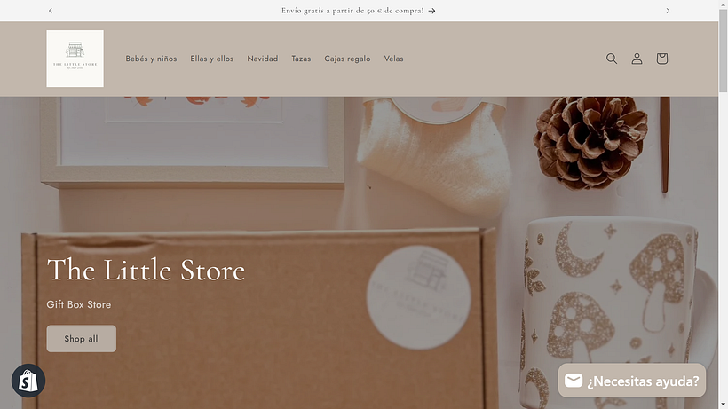 Mi proyecto del curso: https://thelittlestorebymar.com/ 1