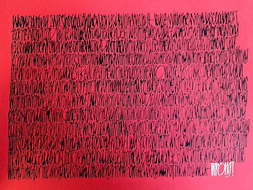 Mi proyecto del curso: Caligrafía con tiralíneas - Bellas Artes