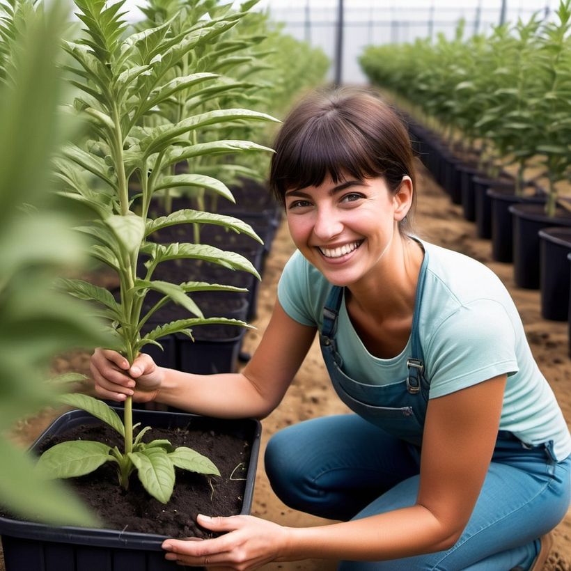 El Proceso de Cultivo de Plantas Medicinales, ilustración 4