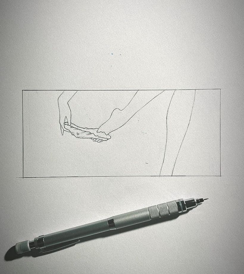 Il mio progetto del corso: Illustrazione di una pin-up con tecniche tradizionali 2