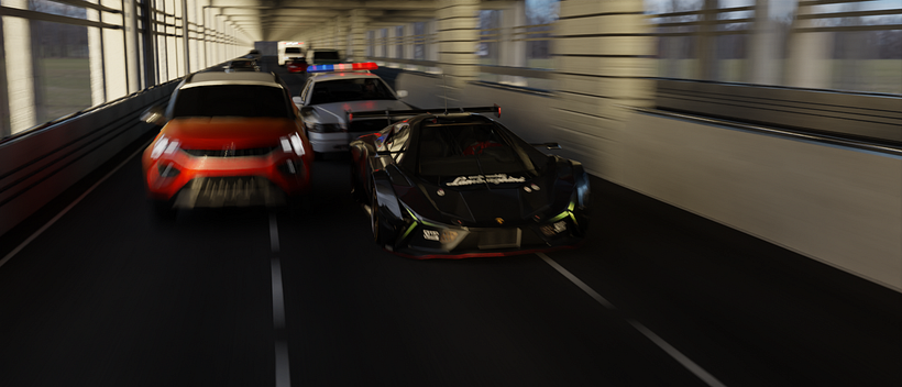Car Tunnel Chase 3