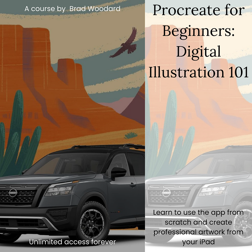 2. Procreate for Beginners Digital Illustration 101 | A course By Brad Woodard