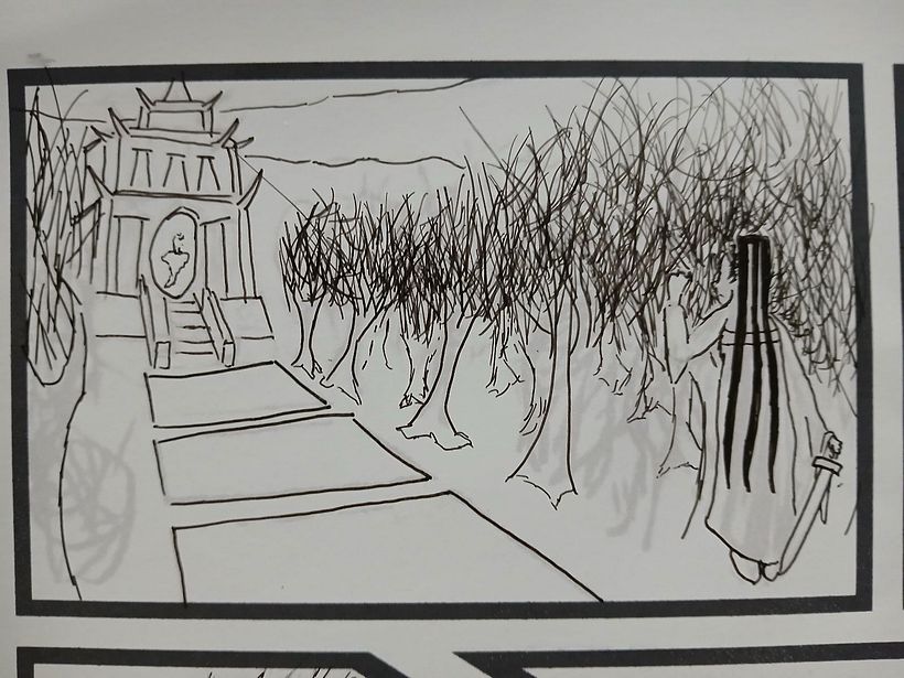 My project was to turning a Cantonese poem we wrote last year into a comic. 16