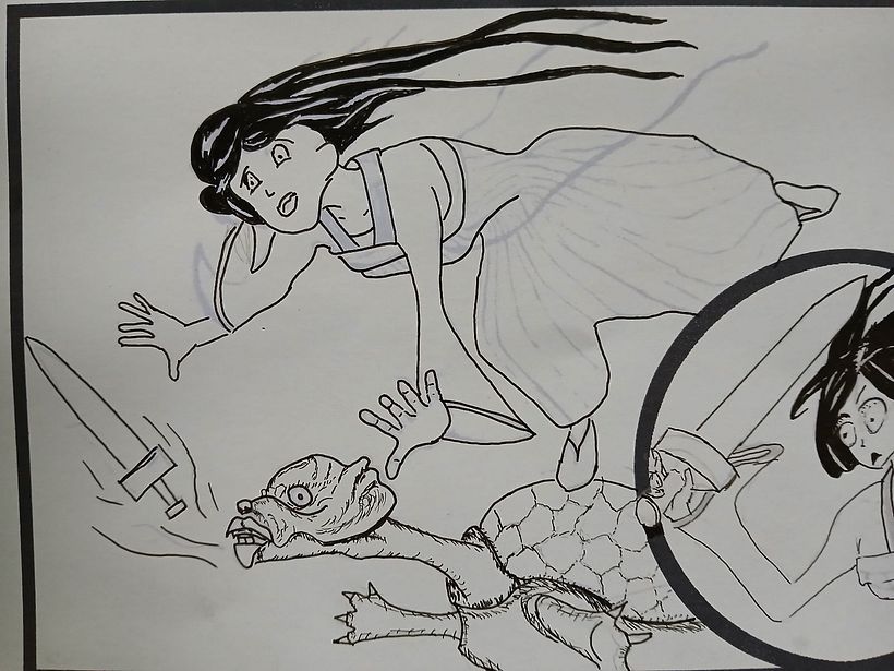 My project was to turning a Cantonese poem we wrote last year into a comic. 17
