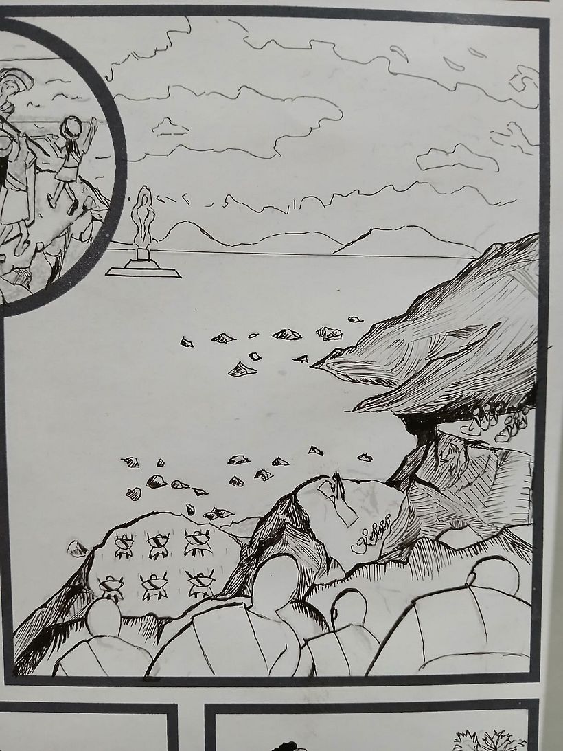 My project was to turning a Cantonese poem we wrote last year into a comic. 15