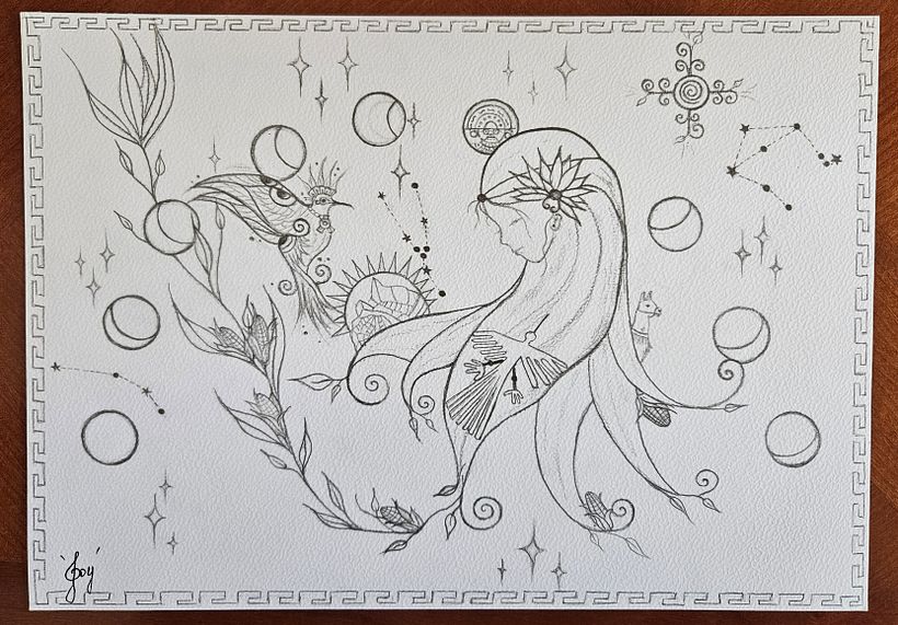 Mon projet du cours :  Techniques d'aquarelle pour des illustrations féériques : Me sueno Peruano 1