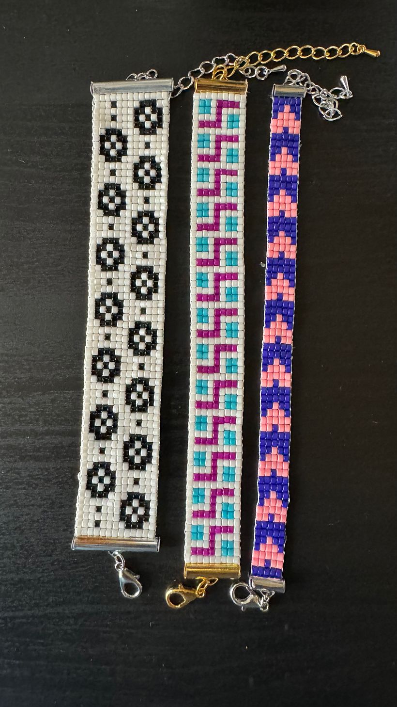 Meu projeto do curso: Design de bijuteria: crie patterns elegantes com miçangas 1