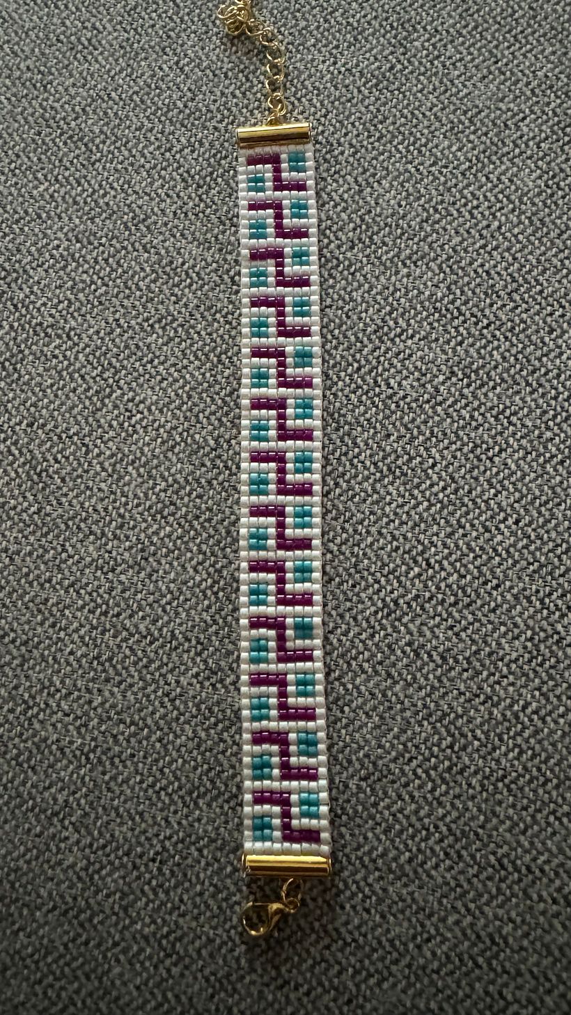 Meu projeto do curso: Design de bijuteria: crie patterns elegantes com miçangas 5