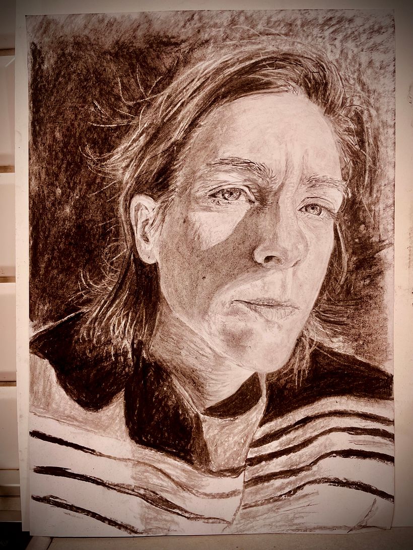 My project for course: Realistic Portraits Using Charcoal 3
