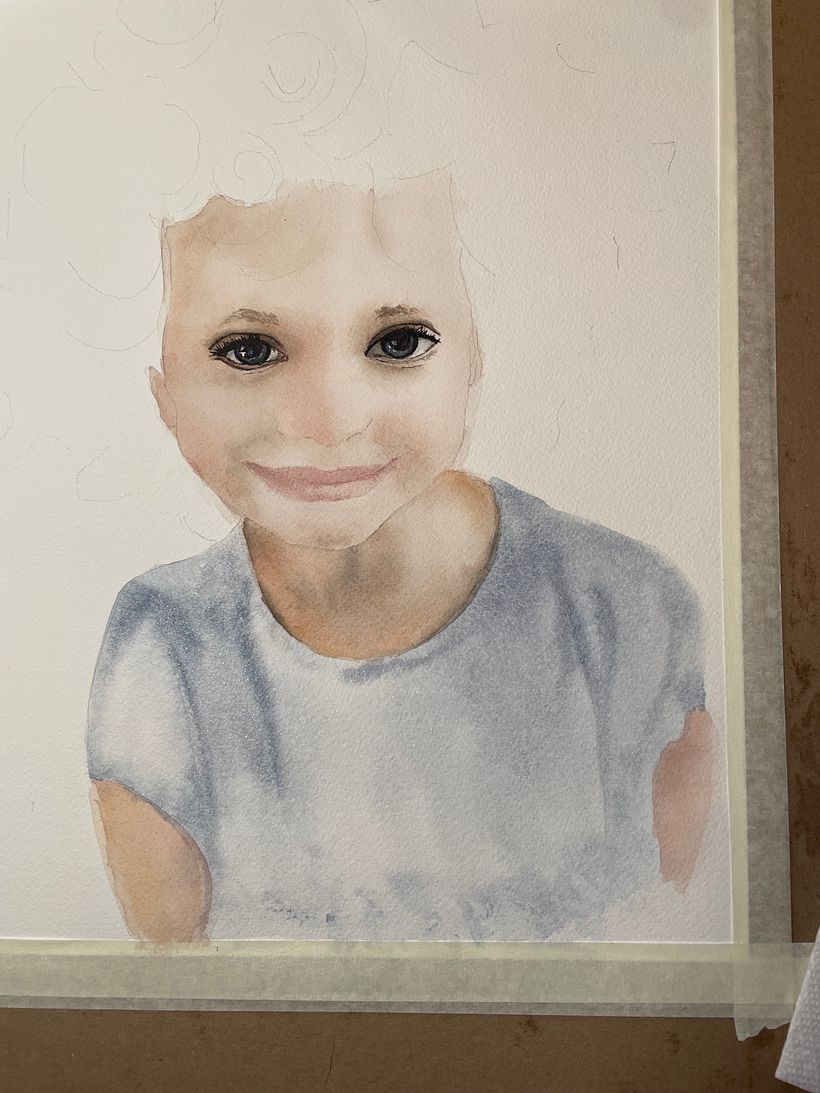 My project for course: Watercolor Portraits: Capture a Model's Personality 1