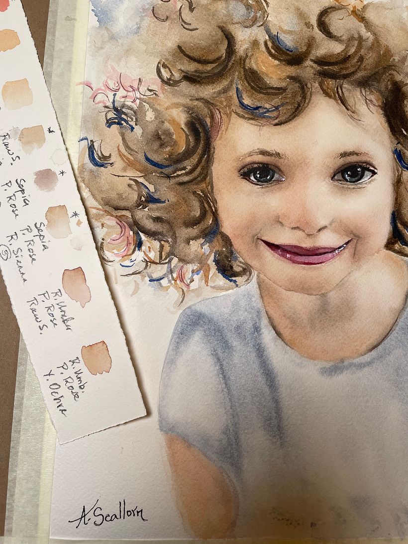 My project for course: Watercolor Portraits: Capture a Model's Personality 4