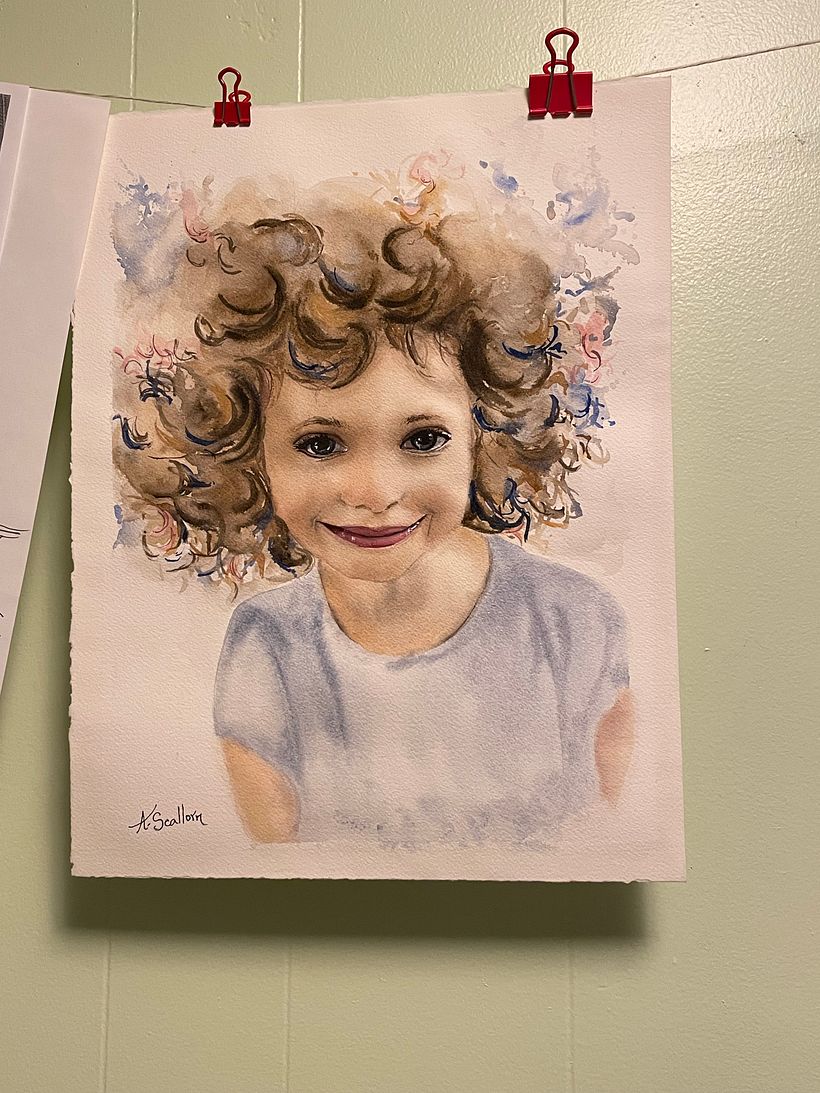 My project for course: Watercolor Portraits: Capture a Model's Personality 5