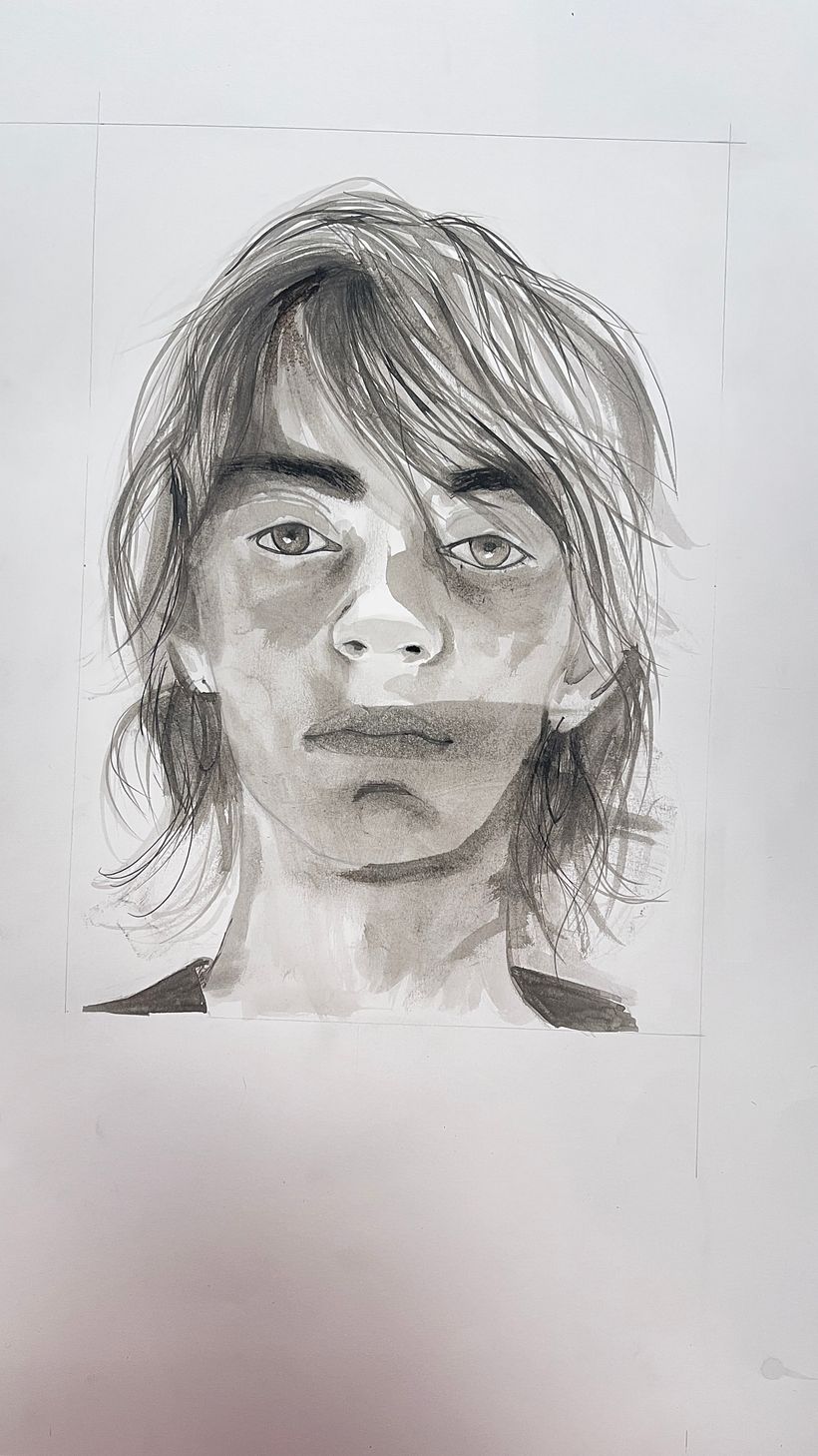 My project for course: Introduction to Portraits with India Ink and Nibs 1