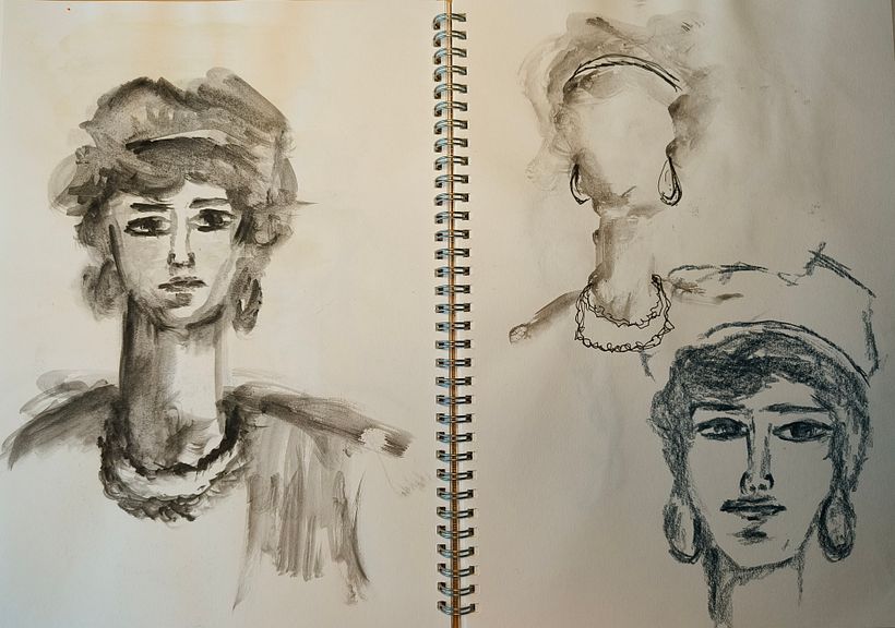 Ink & pencils