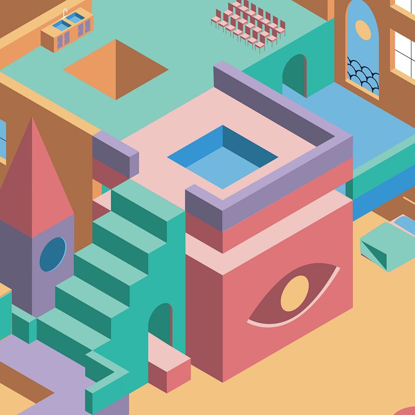 Animations isométriques pour les médias sociaux 6