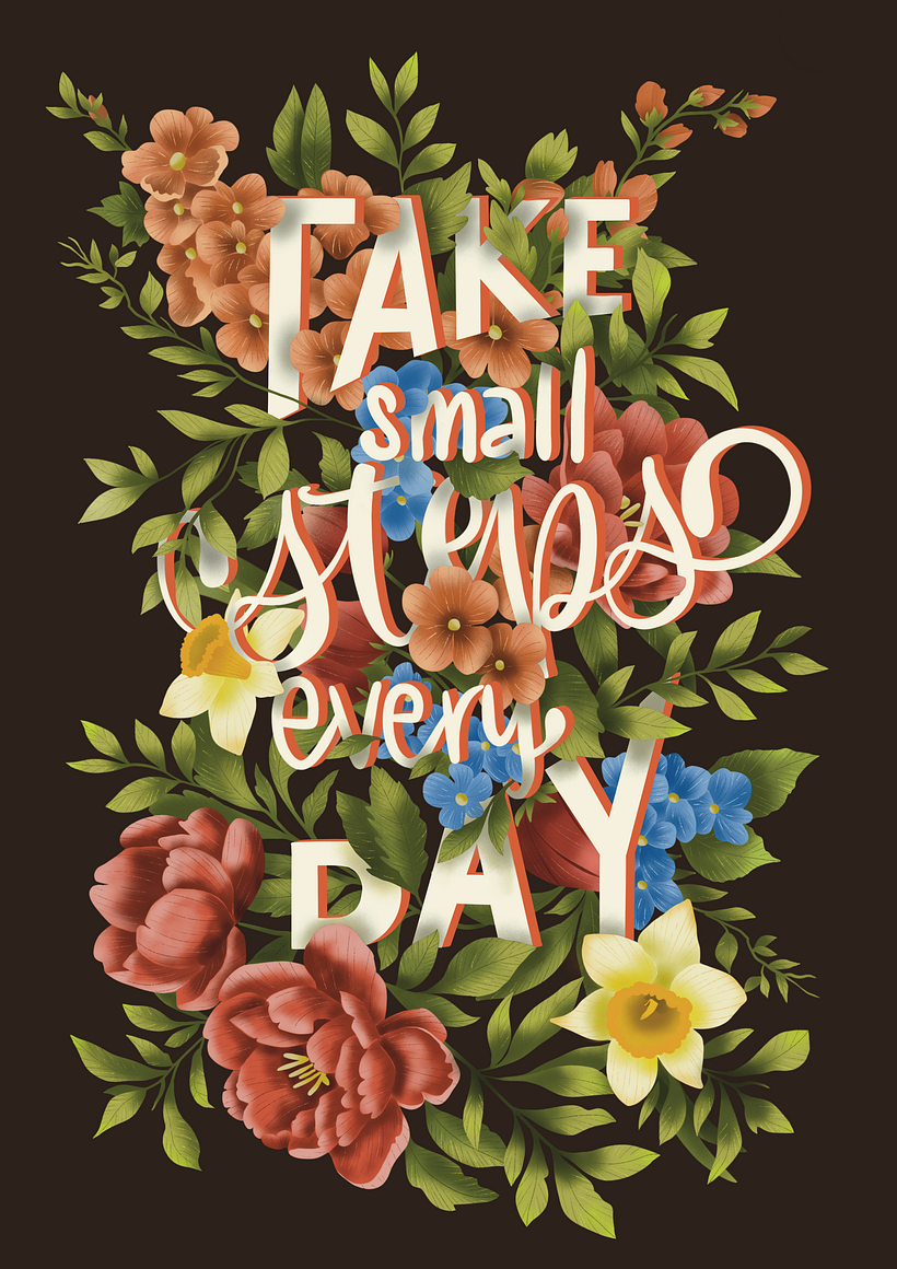 My project for course: Floral Lettering with Procreate 1