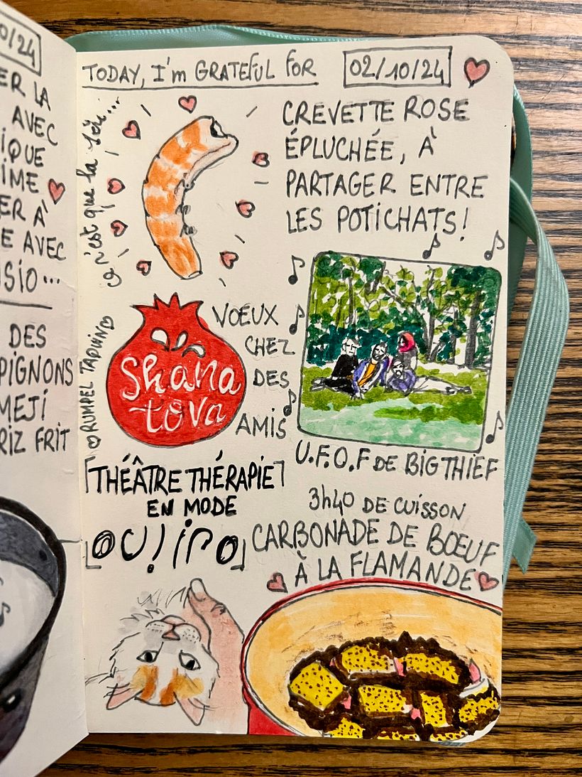 Another record that I didn't know ! Sharing good wishes with friends. Theater Therapy workshop in literary mode <3