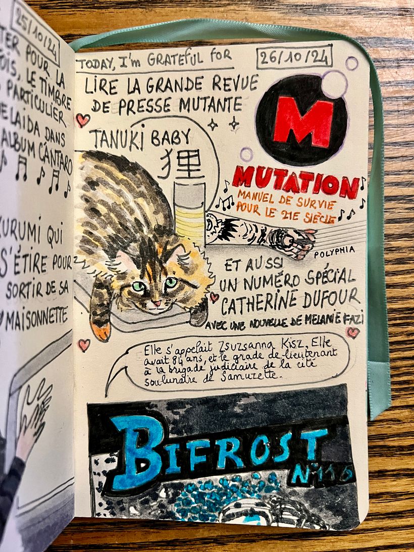 So interesting : MUTATION press review and a story by great SF writer and friend Catherine Dufour in addition to her book