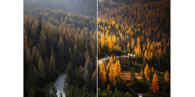 Making photos look like film