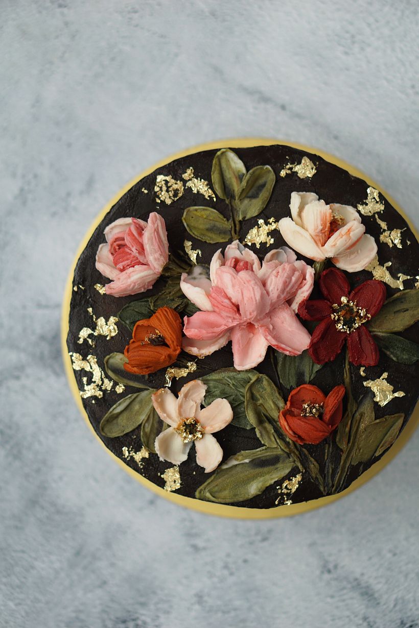 My project for course: Cake Design: Easy Buttercream Flowers with a Palette Knife 2