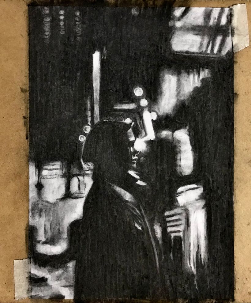 Mi proyecto del curso: Introducción a técnicas de dibujo con carboncillo 1