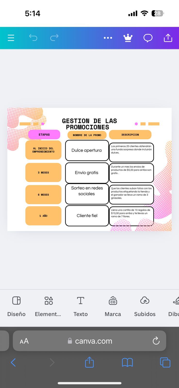 Detalles Sofi 5