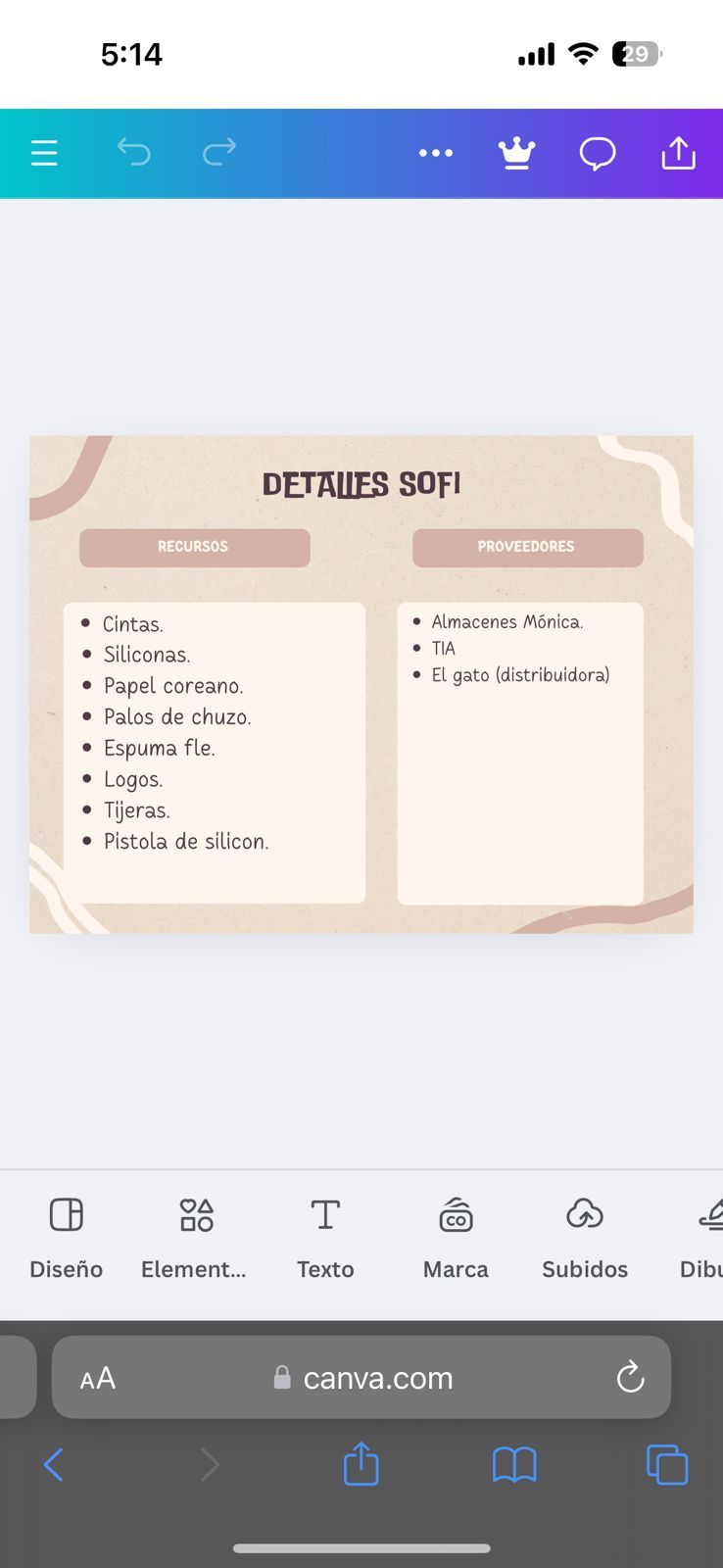 Detalles Sofi 8