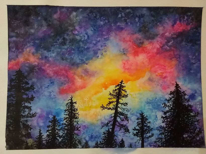 My project for course: Modern Watercolor Techniques 3