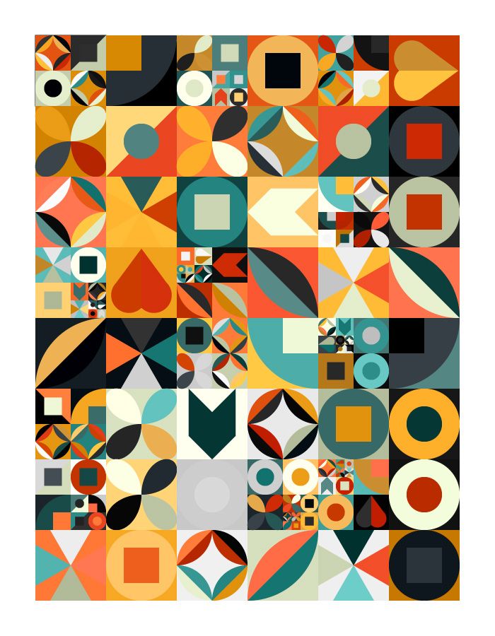 All elements in the recursive grid