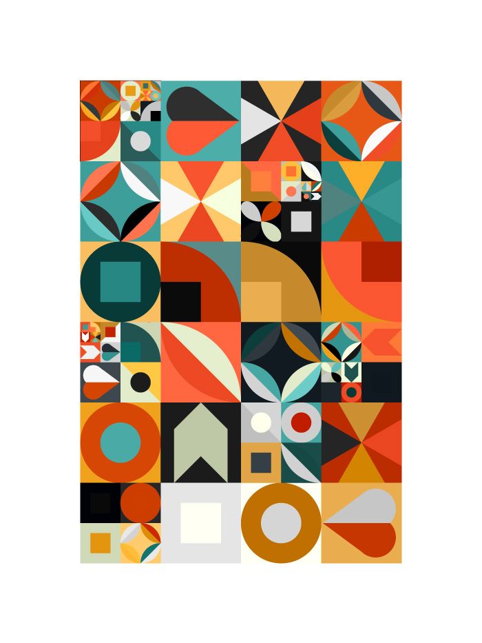 All elements in the recursive grid, other size, margin and colors