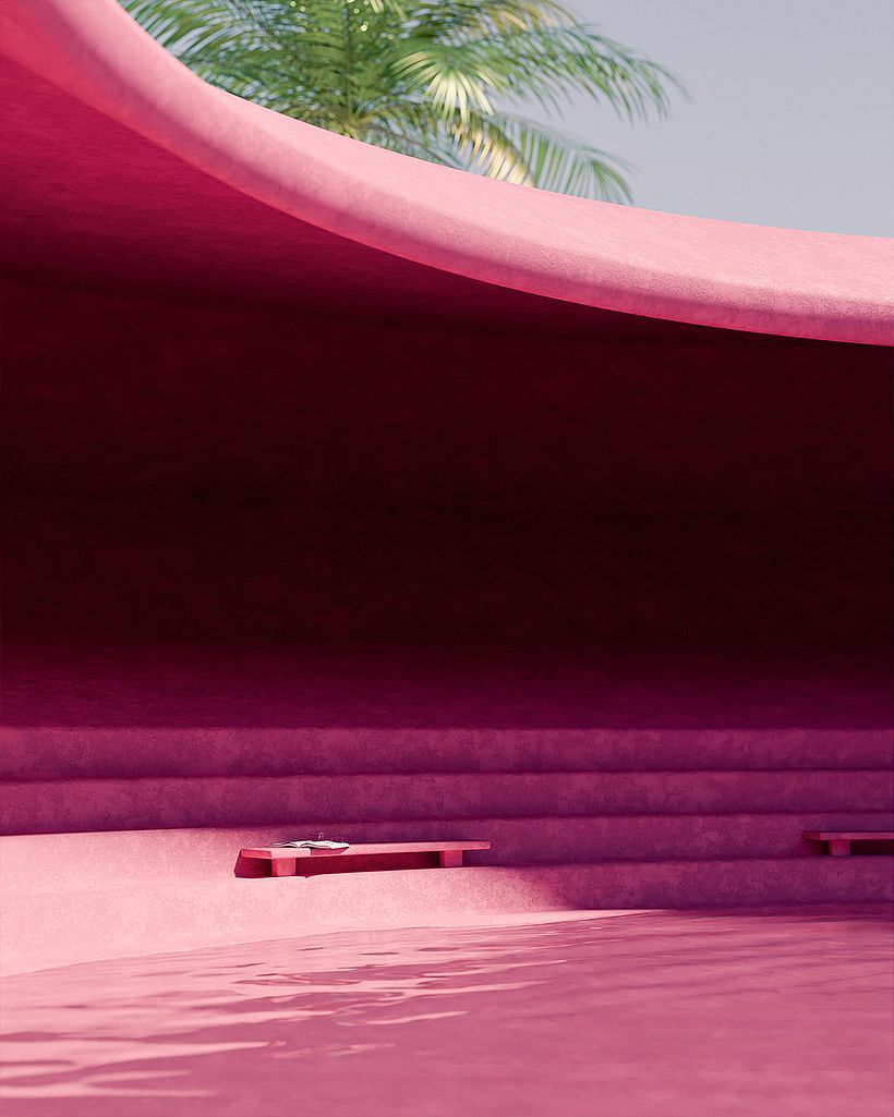 Série Atrium - Exploration archiviz - Blender / Photoshop 6