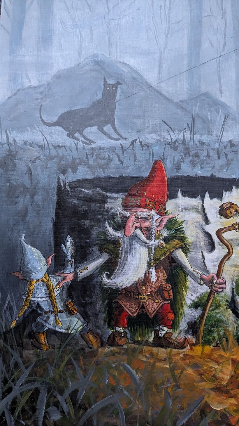 My project for course: Fantasy Acrylic Painting. Telling a story 3