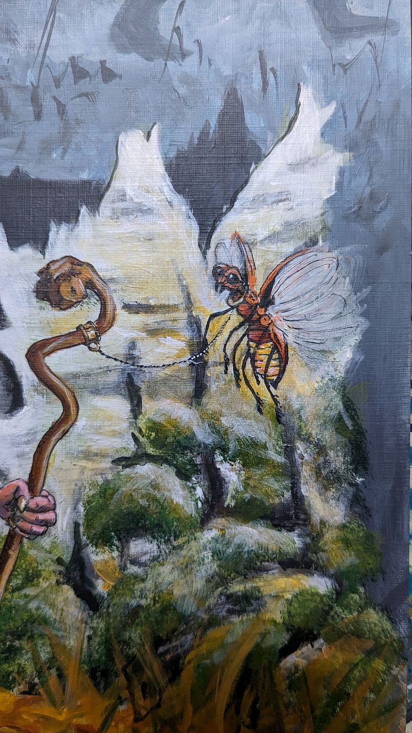 My project for course: Fantasy Acrylic Painting. Telling a story 4