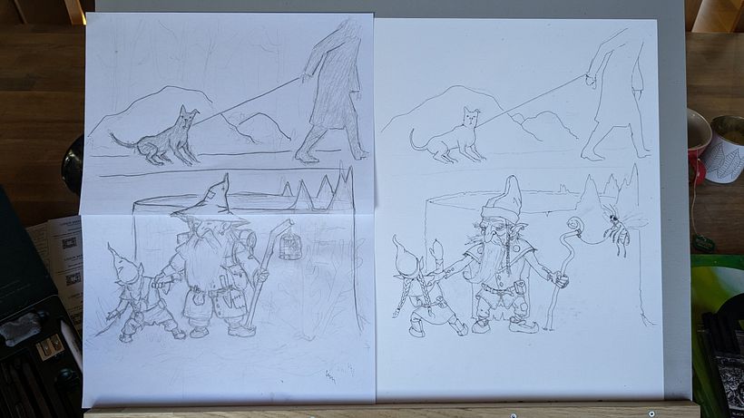 My project for course: Fantasy Acrylic Painting. Telling a story 7