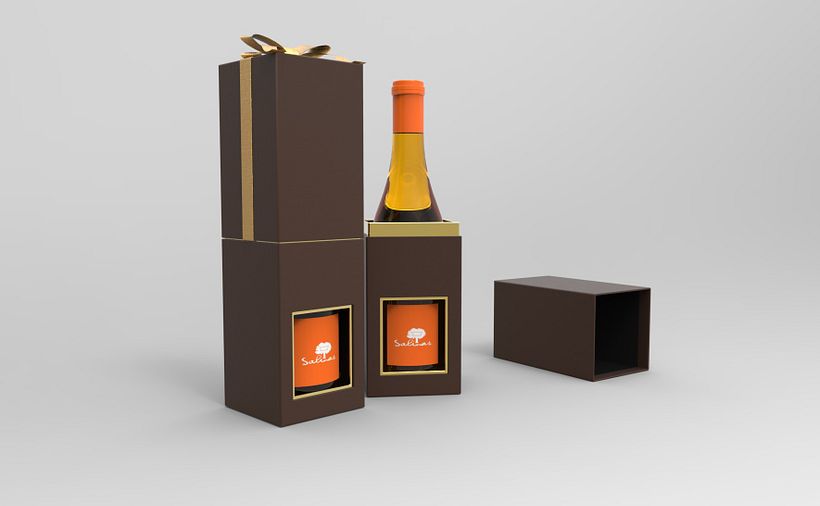 Concepto incial de Salinas Packaging Group | Renderizado 3D realizado con KeyShot