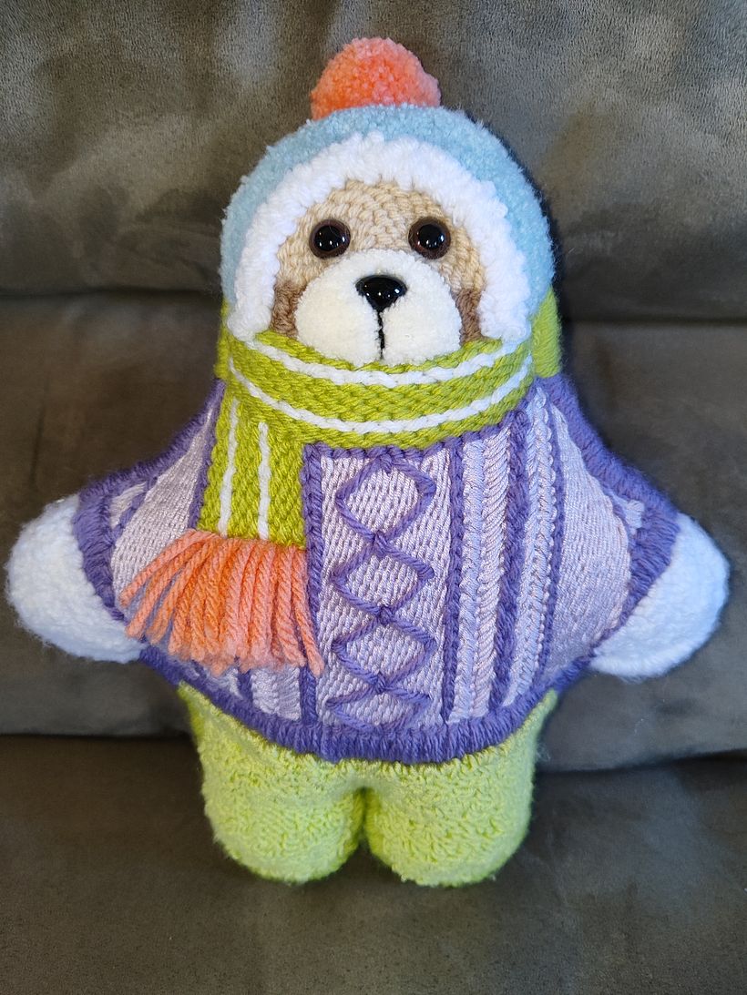 My project for course: Design and Embroidery of Dolls with Punch Needle  3