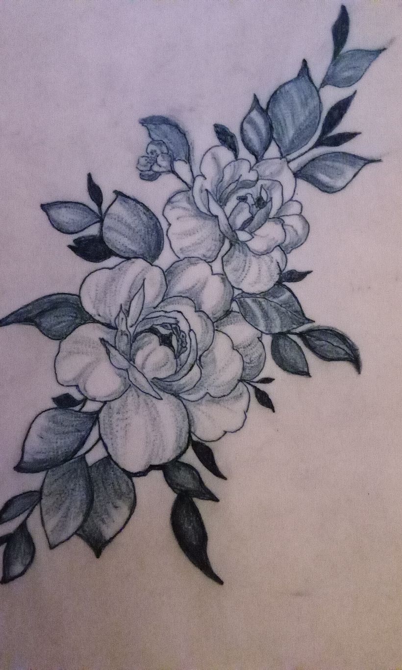 Mi proyecto del curso: Tatuaje botánico con puntillismo 2