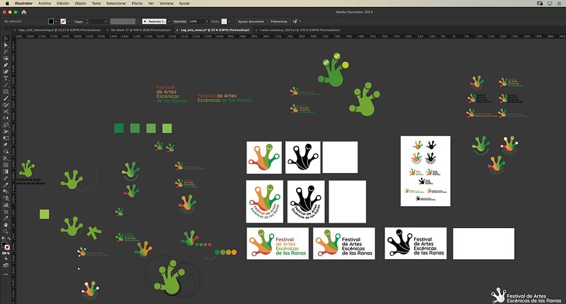Diseño e Ilustración cartel I Festival de Artes Escénicas de las Ranas Campillo de Ranas Guadalajara 4