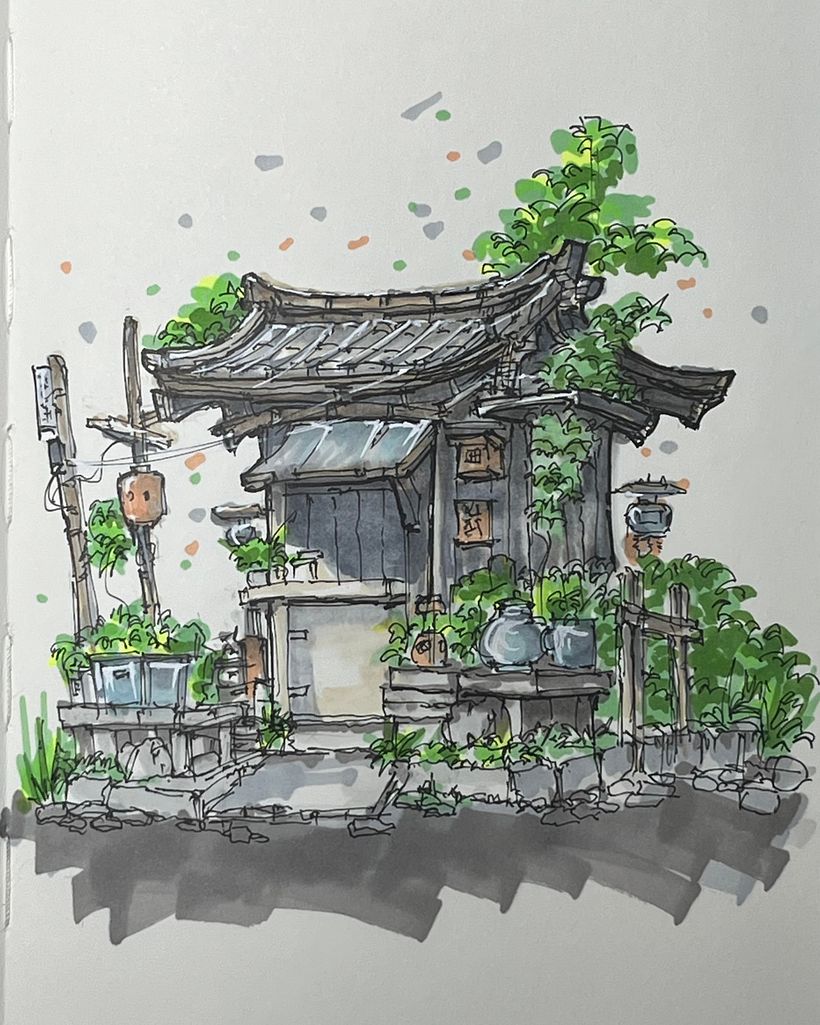 My project for course: Expressive Architectural Sketching with Colored Markers 2