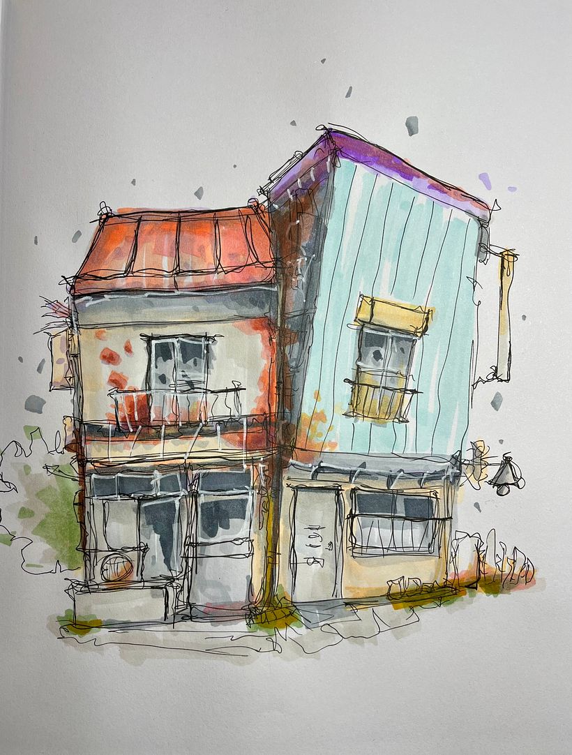 My project for course: Expressive Architectural Sketching with Colored Markers 1