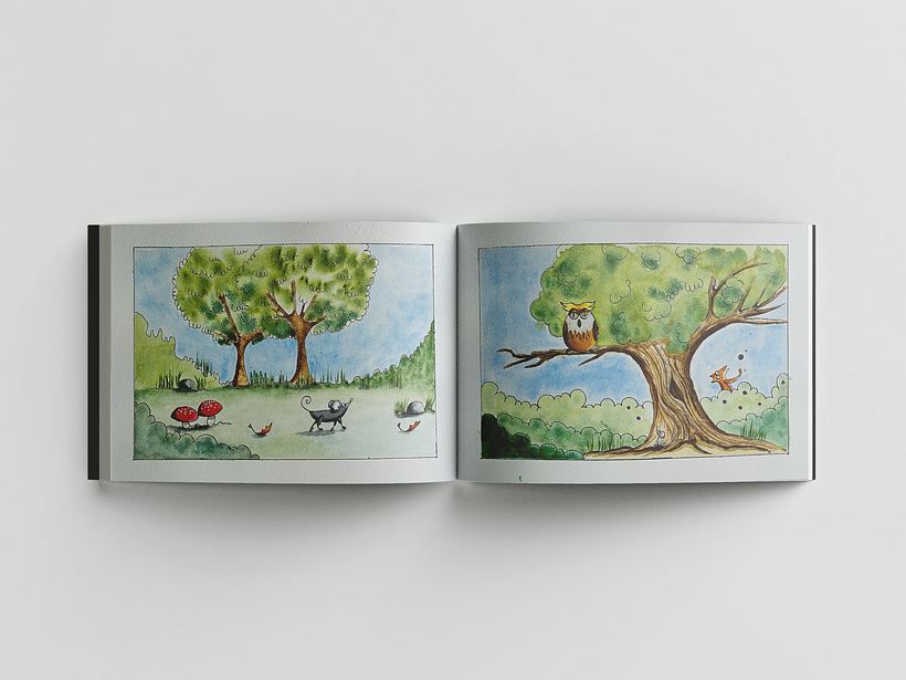 One day, armed with a map from Professor Owl and joined by Fox Psotek, she set off on her journey.