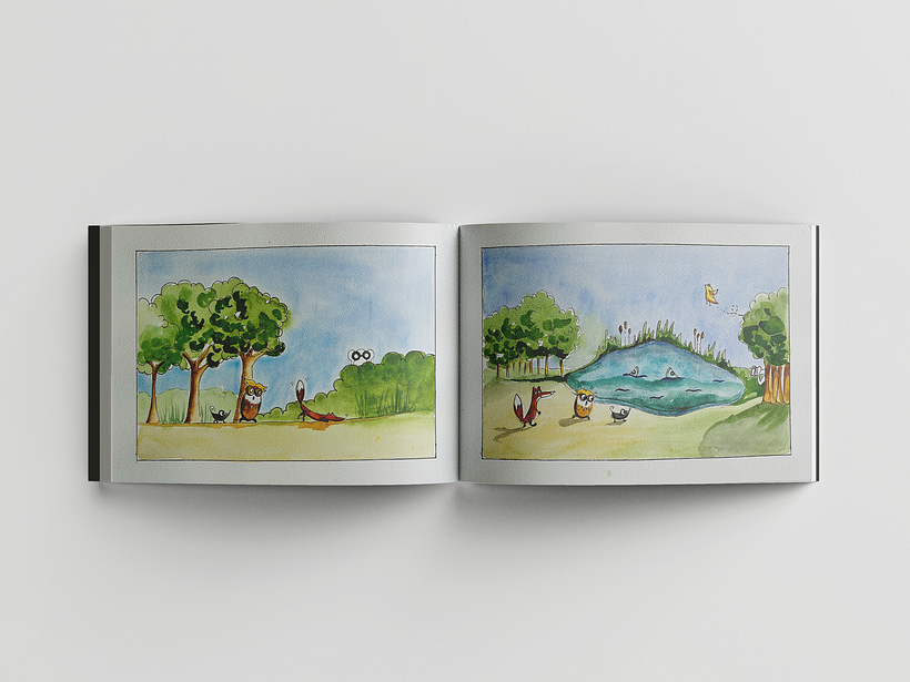 “Let them lead me to it,” he thought, watching them through his binoculars. After many adventures on bumpy roads, between thi