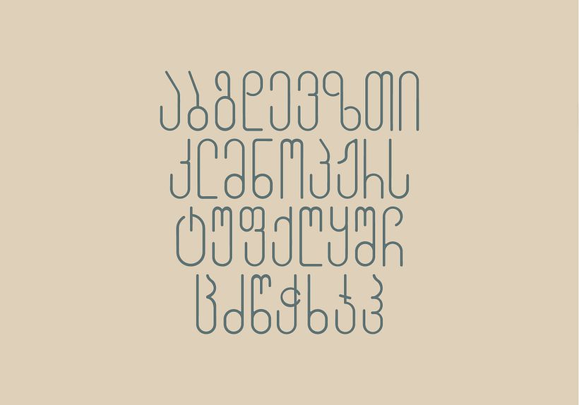 Georgian font Kvavilnari  2