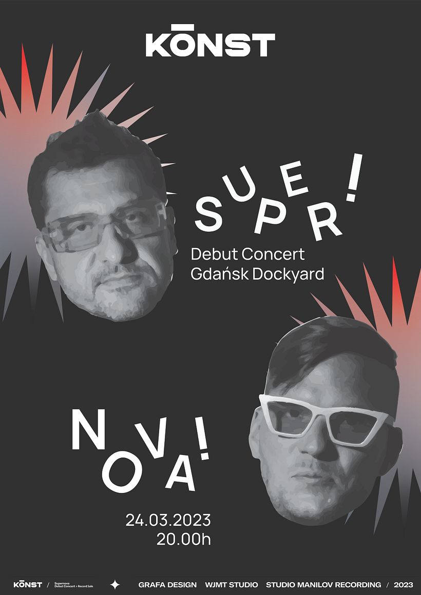 Had to take the artistic liberty to make KONST members faces as the main poster.