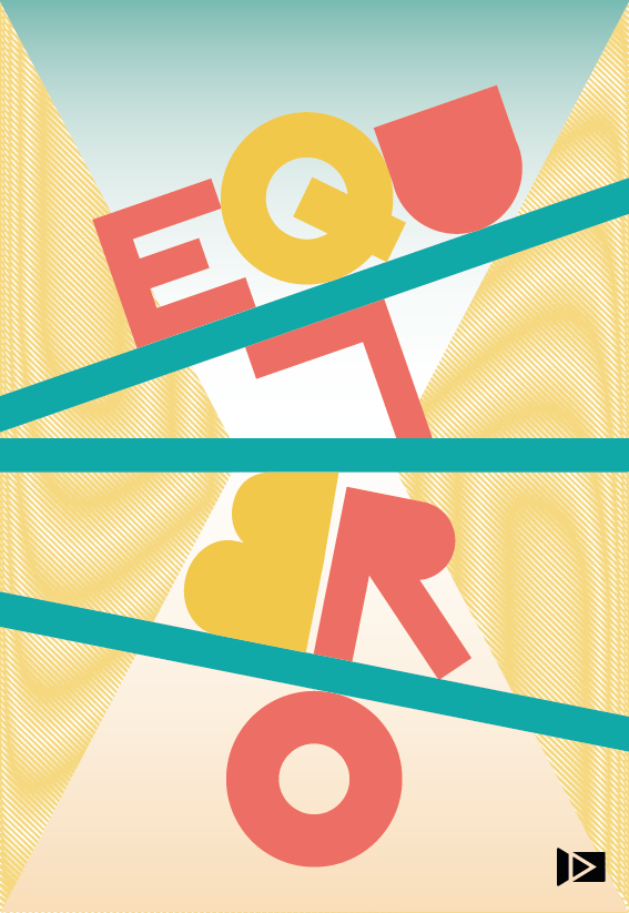 Poster tipográfico enfocado en la palabra "equilibrio". Mi instagram es andresmoya_design 3